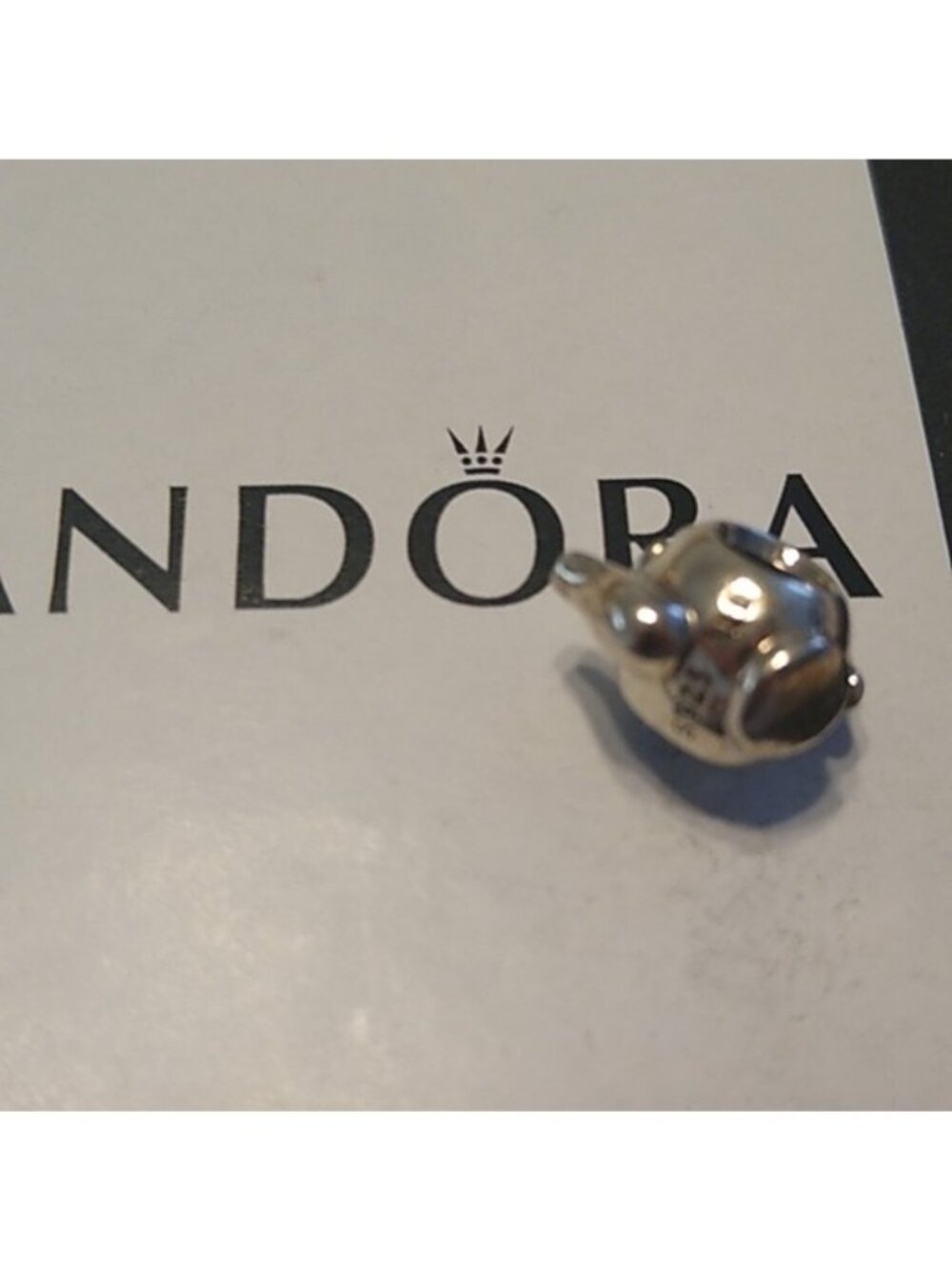Pandora Teapot Charm Sterling Silver w/14k gold accent 790250 - Picture 3 of 6
